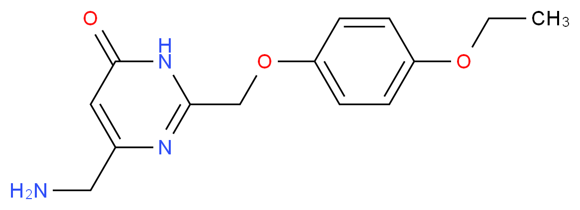 6-(aminomethyl)-2-[(4-ethoxyphenoxy)methyl]pyrimidin-4(3H)-one_分子结构_CAS_)