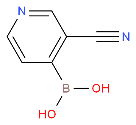 (3-cyanopyridin-4-yl)boronic acid_分子结构_CAS_874290-89-8
