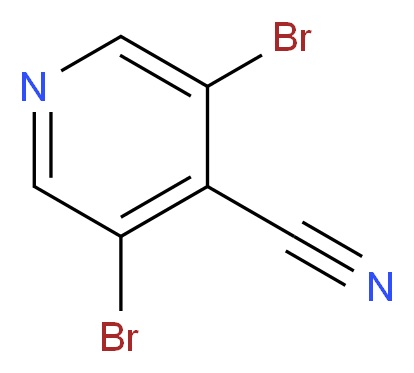 3,5-dibromopyridine-4-carbonitrile_分子结构_CAS_870244-34-1