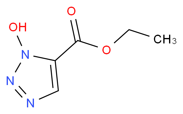 ethyl 1-hydroxy-1H-1,2,3-triazole-5-carboxylate_分子结构_CAS_137156-41-3