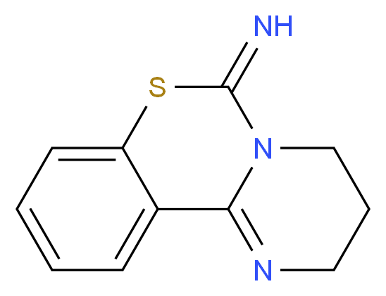 9-thia-3,7-diazatricyclo[8.4.0.0<sup>2</sup>,<sup>7</sup>]tetradeca-1(14),2,10,12-tetraen-8-imine_分子结构_CAS_72596-74-8