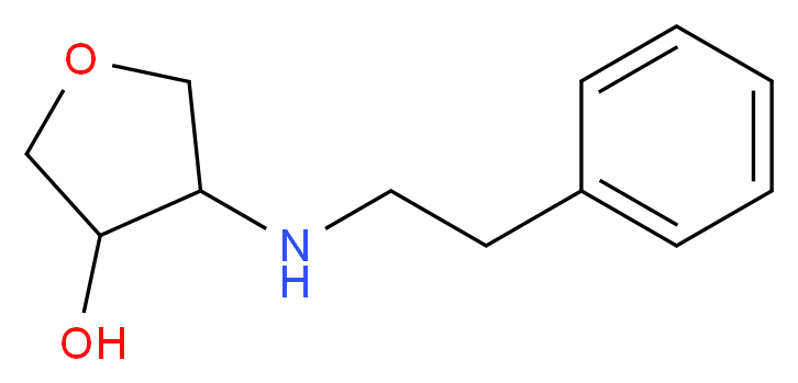 4-(PhenethylaMino)tetrahydrofuran-3-ol_分子结构_CAS_1178658-14-4)