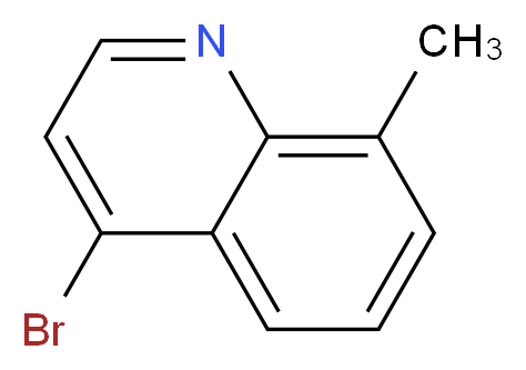 4-bromo-8-methylquinoline_分子结构_CAS_36075-68-0