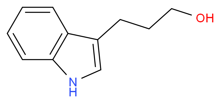 3-(3-Hydroxypropyl)-1H-indole_分子结构_CAS_3569-21-9)