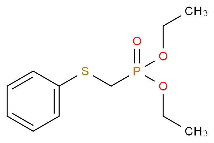 diethyl [(phenylsulfanyl)methyl]phosphonate_分子结构_CAS_38066-16-9