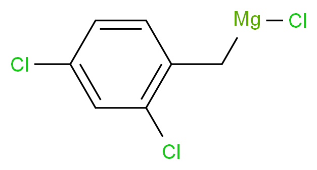 2,4-二氯苄基氯化镁, 0.25M 2-MeTHF 溶液_分子结构_CAS_129752-86-9)