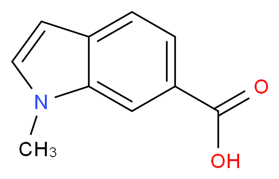 1-Methyl-1H-indole-6-carboxylic acid_分子结构_CAS_202745-73-1)