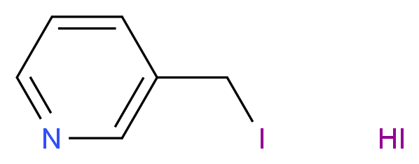3-(iodomethyl)pyridine hydroiodide_分子结构_CAS_69966-59-2