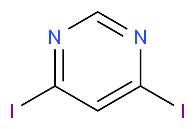 4,6-Diiodopyrimidine_分子结构_CAS_19646-06-1)