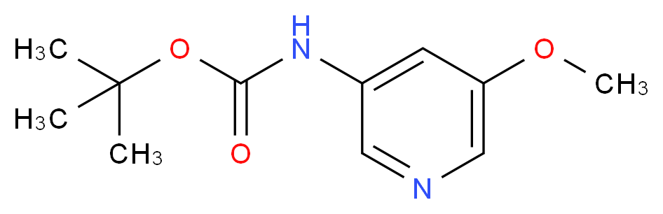 tert-butyl N-(5-methoxypyridin-3-yl)carbamate_分子结构_CAS_342603-10-5