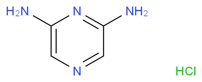 pyrazine-2,6-diamine hydrochloride_分子结构_CAS_1370411-48-5