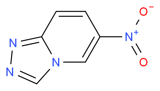 6-nitro-[1,2,4]triazolo[4,3-a]pyridine_分子结构_CAS_502486-45-5