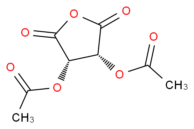 Di-O-acetyl-L-tartaric Anhydride_分子结构_CAS_6283-74-5)