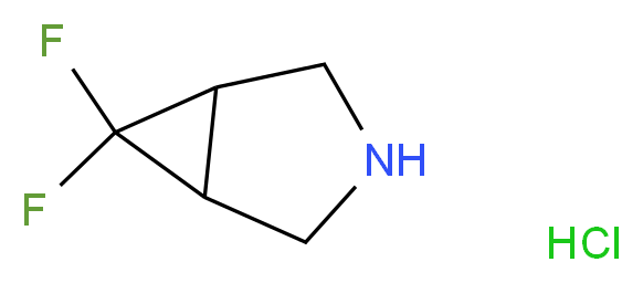 6,6-Difluoro-3-azabicyclo[3.1.0]hexane hydrochloride_分子结构_CAS_1215166-78-1)