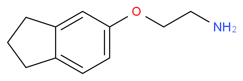 5-(2-aminoethoxy)-2,3-dihydro-1H-indene_分子结构_CAS_72955-84-1