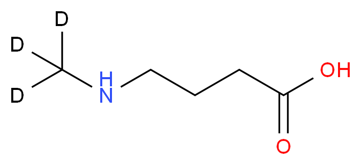 N-Methyl-4-aminobutyric Acid-d3_分子结构_CAS_1215511-11-7)