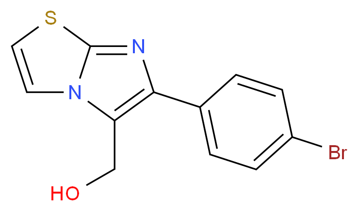 [6-(4-Bromophenyl)imidazo[2,1-b][1,3]thiazol-5-yl] methanol_分子结构_CAS_)