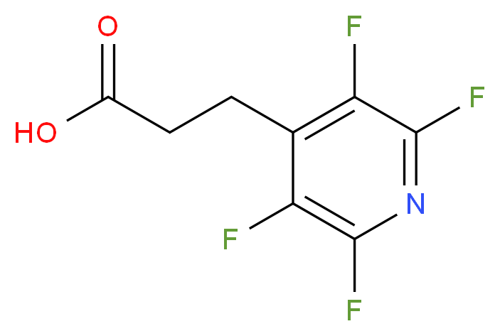 3-(tetrafluoropyridin-4-yl)propanoic acid_分子结构_CAS_916792-08-0