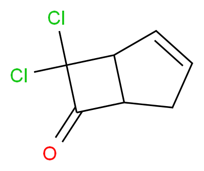 7,7-dichlorobicyclo[3.2.0]hept-2-en-6-one_分子结构_CAS_5307-99-3