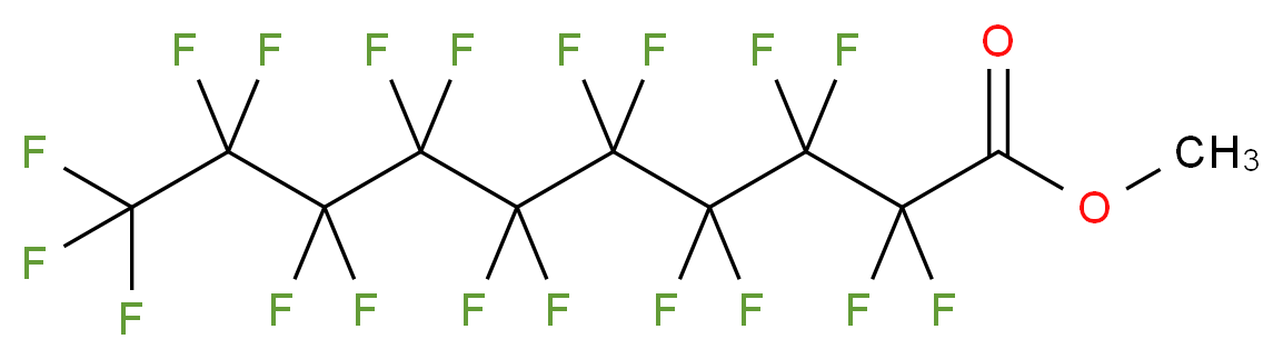 methyl 2,2,3,3,4,4,5,5,6,6,7,7,8,8,9,9,10,10,10-nonadecafluorodecanoate_分子结构_CAS_307-79-9