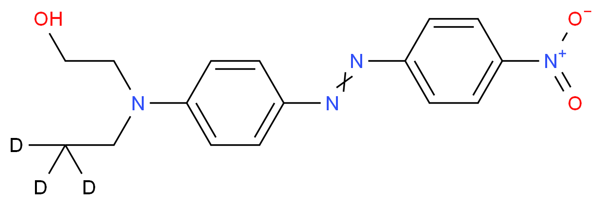 2-{[(2,2,2-<sup>2</sup>H<sub>3</sub>)ethyl]({4-[2-(4-nitrophenyl)diazen-1-yl]phenyl})amino}ethan-1-ol_分子结构_CAS_947601-97-0