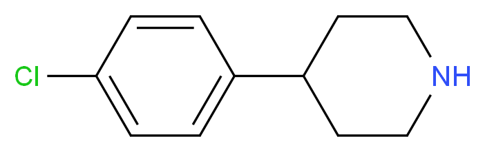 4-(4-Chlorophenyl)piperidine_分子结构_CAS_)