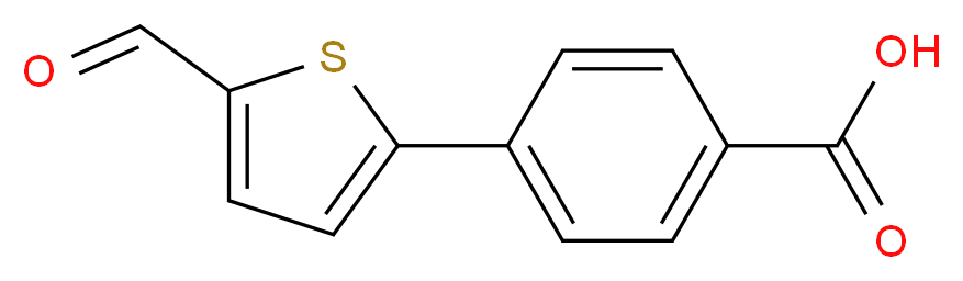 4-(5-Formylthien-2-yl)benzoic acid_分子结构_CAS_174623-07-5)