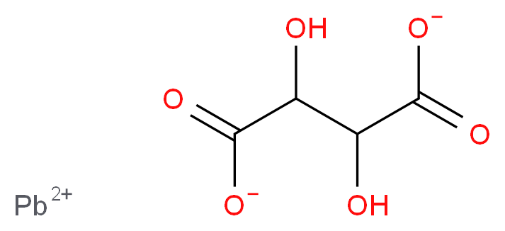 $l^{2}-lead(2+) ion 2,3-dihydroxybutanedioate_分子结构_CAS_815-84-9