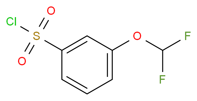 3-(difluoromethoxy)benzene-1-sulfonyl chloride_分子结构_CAS_351003-38-8