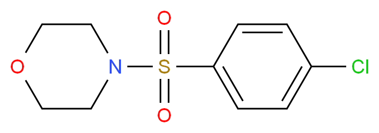 4-(4-chlorobenzenesulfonyl)morpholine_分子结构_CAS_22771-99-9