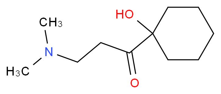 3-(dimethylamino)-1-(1-hydroxycyclohexyl)-1-propanone_分子结构_CAS_103857-06-3)