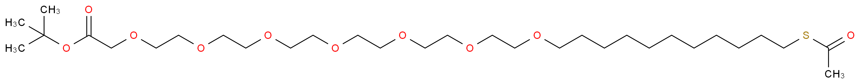 tert-butyl 34-oxo-3,6,9,12,15,18,21-heptaoxa-33-thiapentatriacontanoate_分子结构_CAS_887353-86-8