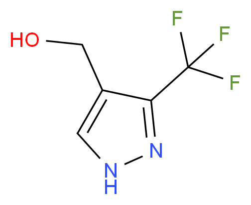 [3-(trifluoromethyl)-1H-pyrazol-4-yl]methanol_分子结构_CAS_1001020-13-8