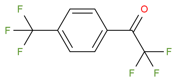 2,2,2-trifluoro-1-[4-(trifluoromethyl)phenyl]ethan-1-one_分子结构_CAS_74853-66-0