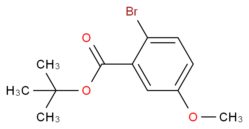 tert-butyl 2-bromo-5-methoxybenzoate_分子结构_CAS_957063-12-6