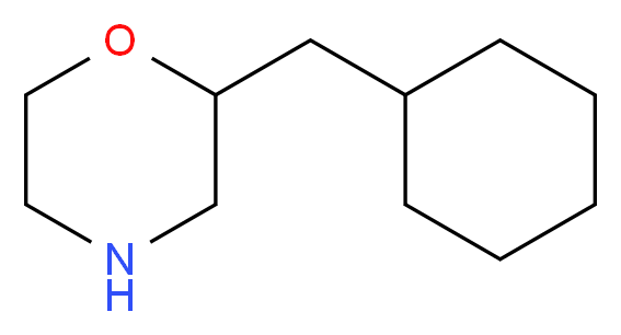 2-(cyclohexylmethyl)morpholine_分子结构_CAS_927801-18-1