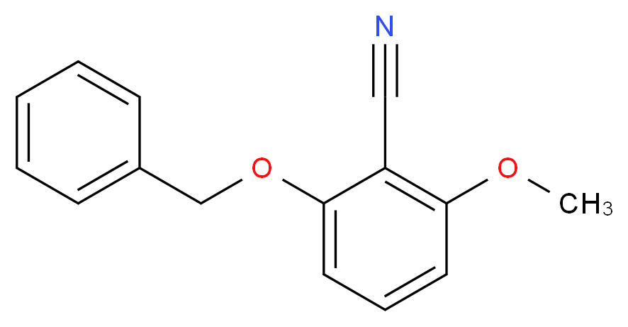 2-(benzyloxy)-6-methoxybenzonitrile_分子结构_CAS_167832-66-8