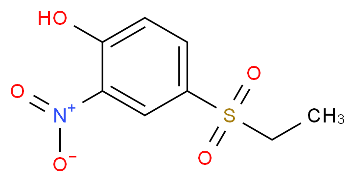 4-(Ethylsulphonyl)-2-nitrophenol_分子结构_CAS_)
