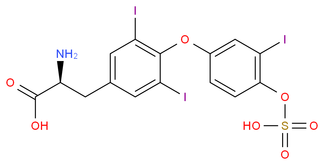 3,3',5-Triiodo-L-thyronine 4'-O-Sulfate_分子结构_CAS_31135-55-4)