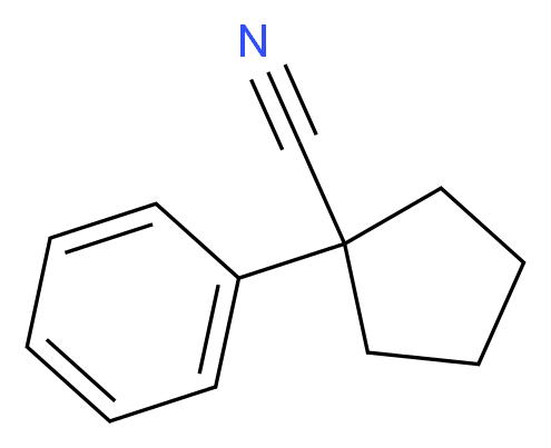 1-phenylcyclopentanecarbonitrile_分子结构_CAS_)