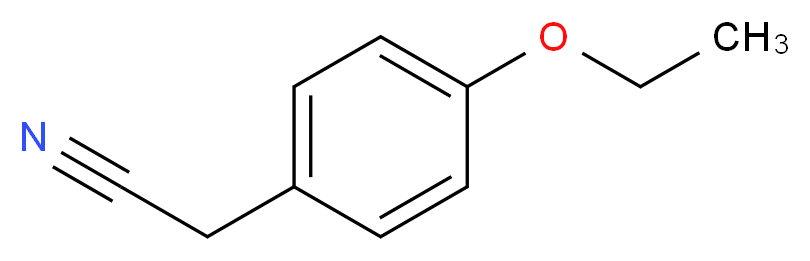 2-(4-Ethoxyphenyl)acetonitrile_分子结构_CAS_6775-77-5)