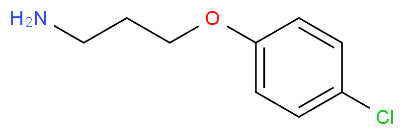 3-(4-Chloro-phenoxy)-propylamine_分子结构_CAS_50911-60-9)