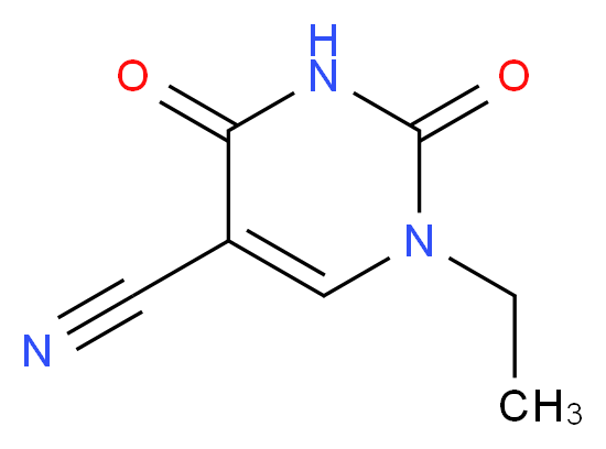 1-ethyl-2,4-dioxo-1,2,3,4-tetrahydropyrimidine-5-carbonitrile_分子结构_CAS_57712-57-9)