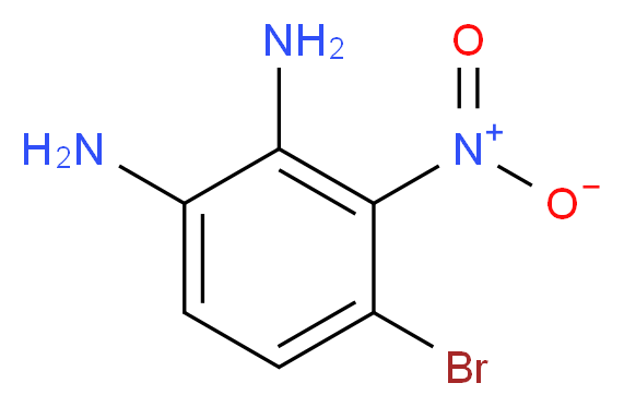 4-Bromo-3-nitrobenzene-1,2-diamine_分子结构_CAS_147021-89-4)