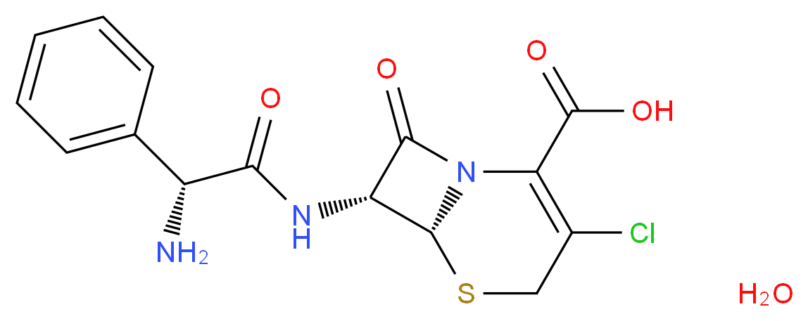 Cefaclor Monohydrate_分子结构_CAS_70356-03-5)