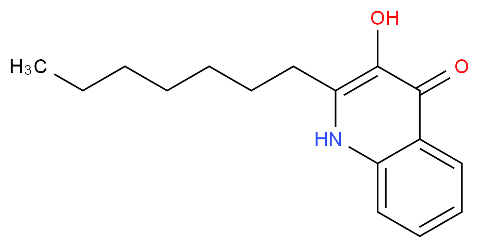 2-heptyl-3-hydroxy-1,4-dihydroquinolin-4-one_分子结构_CAS_108985-27-9