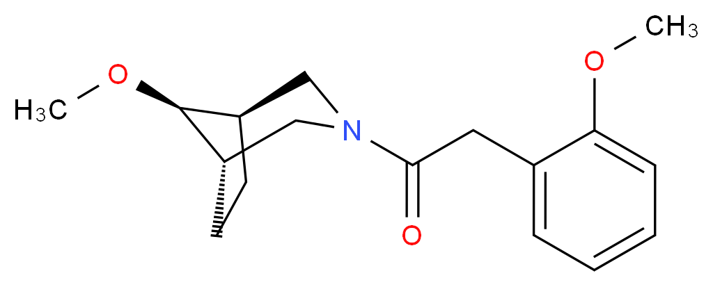 (8-syn)-8-methoxy-3-[(2-methoxyphenyl)acetyl]-3-azabicyclo[3.2.1]octane_分子结构_CAS_)