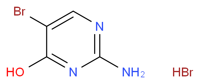 2-Amino-5-bromo-4-hydroxypyrimidine hydrobromide_分子结构_CAS_1215597-17-3)