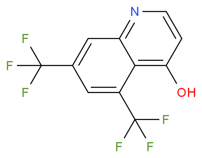 5,7-bis(trifluoromethyl)quinolin-4-ol_分子结构_CAS_237076-72-1