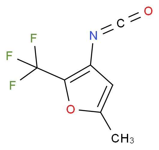 3-isocyanato-5-methyl-2-(trifluoromethyl)furan_分子结构_CAS_306935-03-5